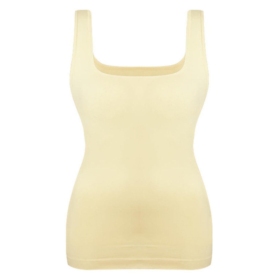 Women's Tummy Control Shapewear Tank Tops Seamless Square Neck Compression Tops Slimming Body Shaper Camisole