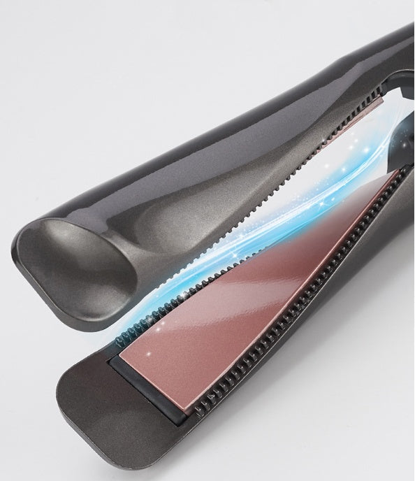 Professional 2-in-1 Hair Straightener & Crimper | Dry/Wet Hair Styling Comb