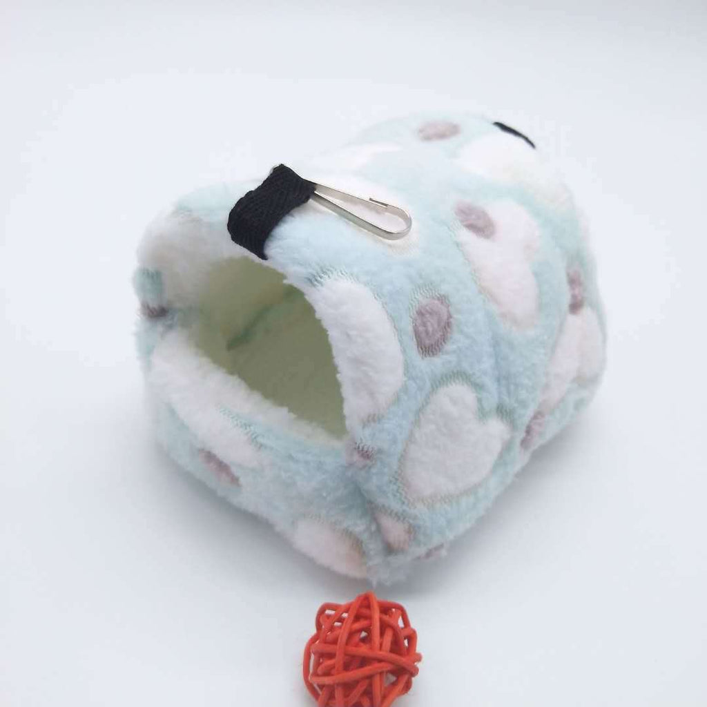 Soft Fluffy Cotton Hamster House | Warm Pet Cage Nest for Small Animals