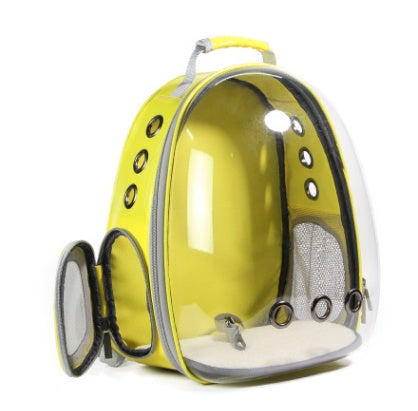 Breathable Bubble Pet Carrier Handbag | Portable Puppy & Rabbit Rucksack with Wide View