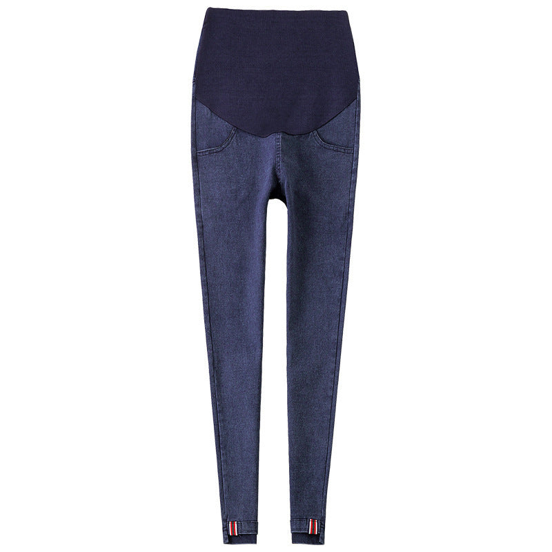 Maternity Denim Look Leggings for Pregnant Women
