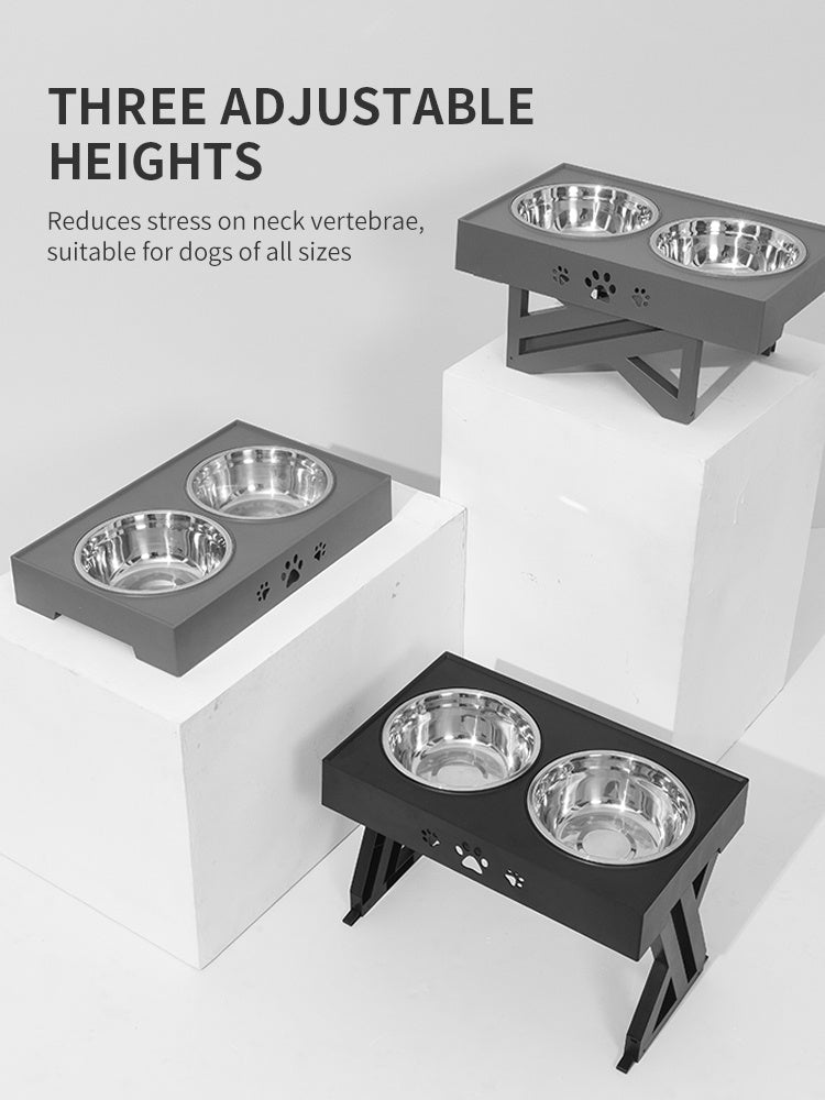 Collapsible Folding Pet Bowl with Stainless Steel Insert | Dog & Cat Feeder