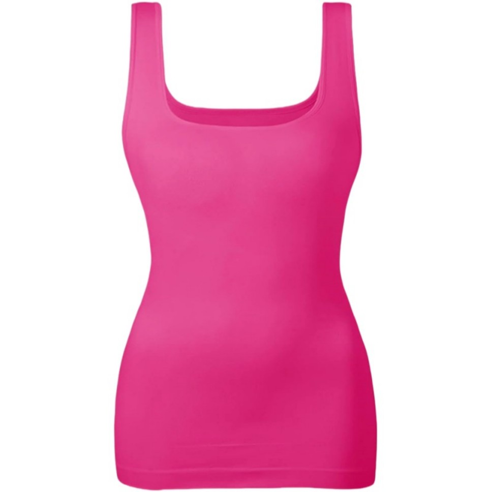 Women's Tummy Control Shapewear Tank Tops Seamless Square Neck Compression Tops Slimming Body Shaper Camisole