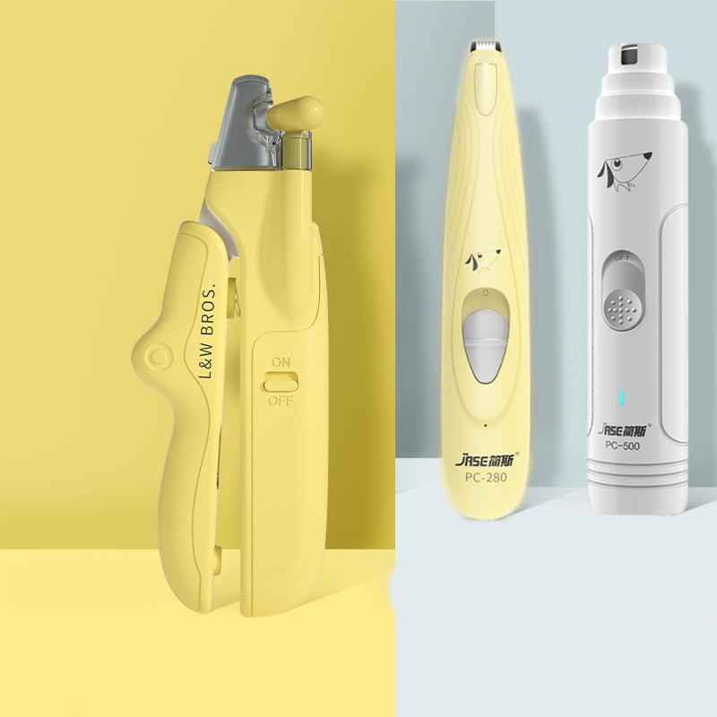Professional Pet Nail Clippers with LED Light | Safety Trimmer Tool for Dogs & Cats