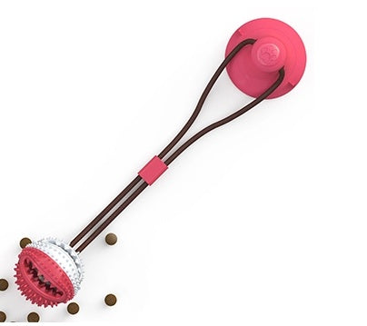 Heavy-Duty Suction Cup Dog Toy | Tug, Chew, and Teaser for Pets