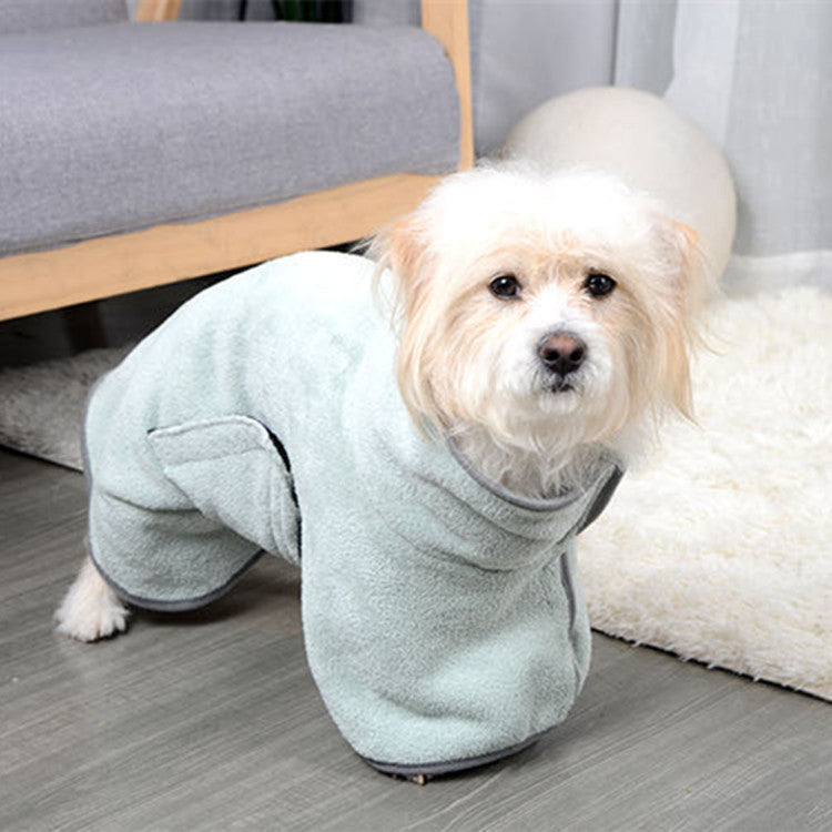 Microfiber Pet Absorbent Towel | Quick-Dry Dog Bathrobe for Dogs & Cats