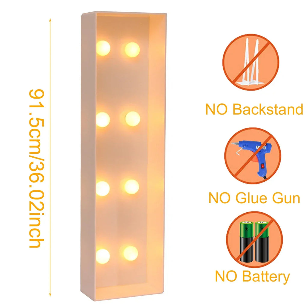 Giant DIY Name Light-Up Letter Box | Christmas, Wedding & Birthday Decor