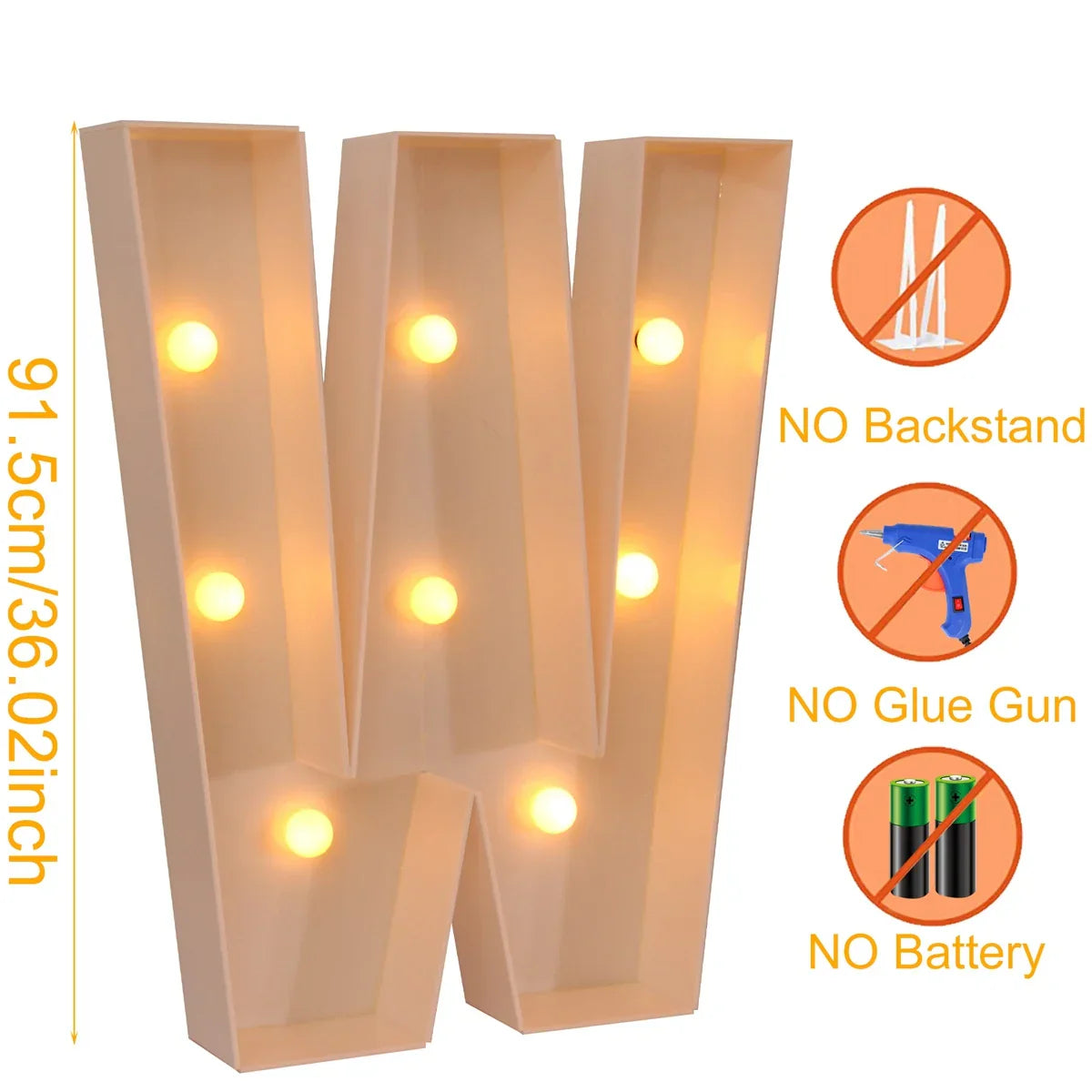Giant DIY Name Light-Up Letter Box | Christmas, Wedding & Birthday Decor