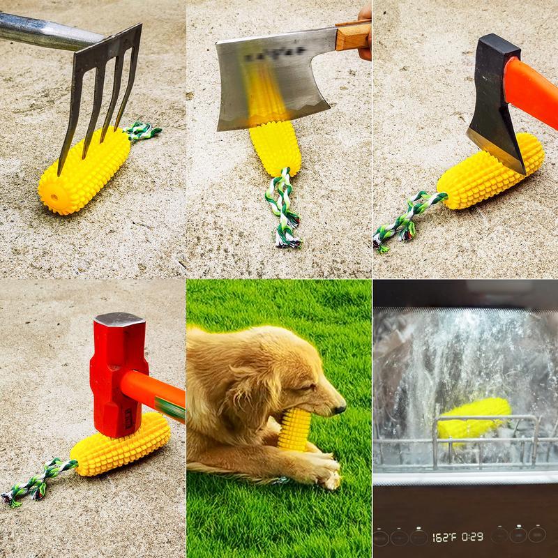 Durable Corn Stick Dog Toy | Squeaky, Bite-Resistant Rope Chew for All Breeds