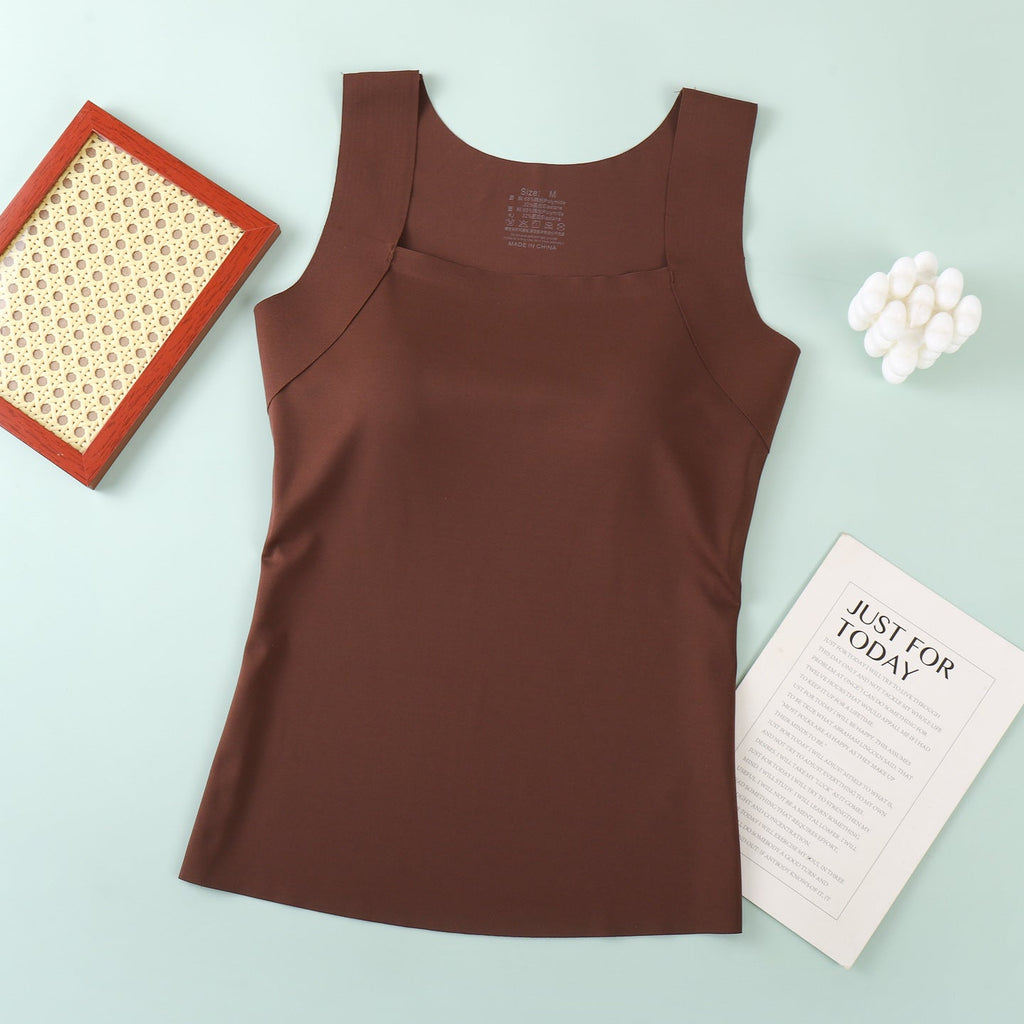 Four-season Womens Tank Top With Built-in Chest Pads, Breathable And Suitable For Wearing Outside