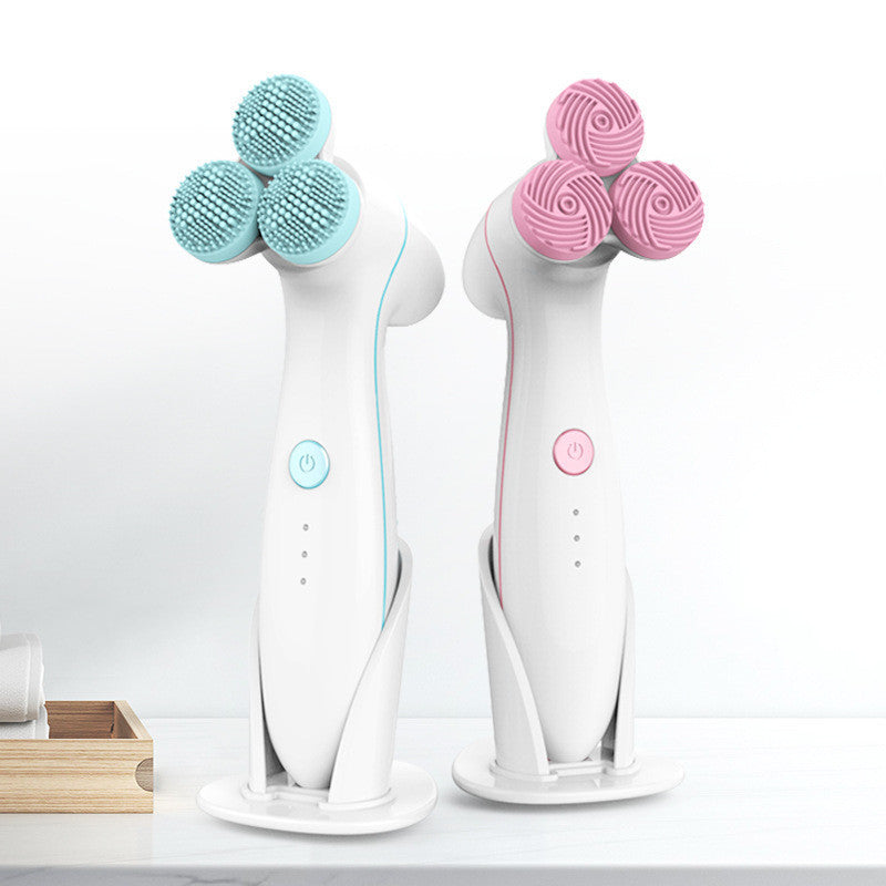 Electric Silicone Face Cleanser | 3D Smart Massage Vibration Beauty Tool